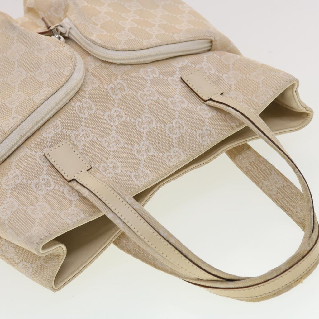 GUCCI GG Canvas Hand Bag Beige 40282