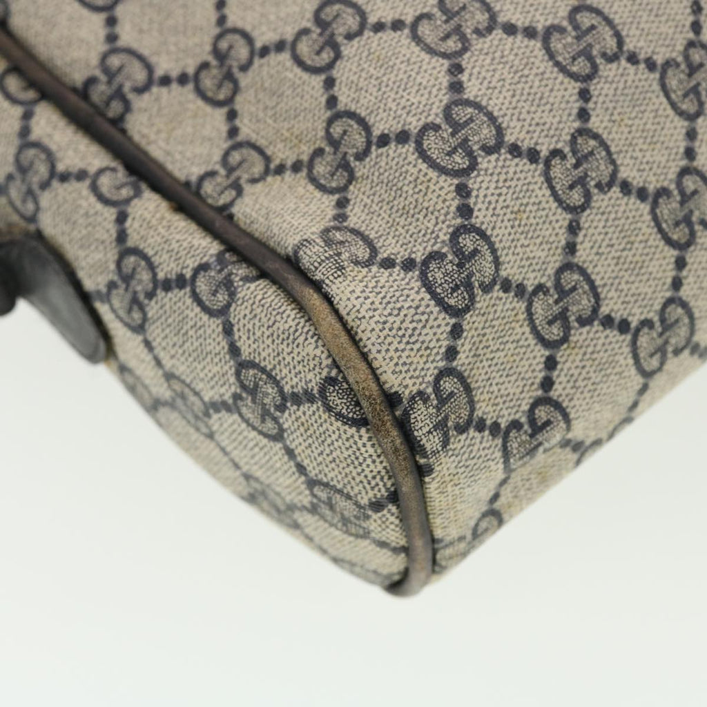 GUCCI GG Canvas Sherry Line Shoulder Bag PVC Leather Gray Red Navy 40345