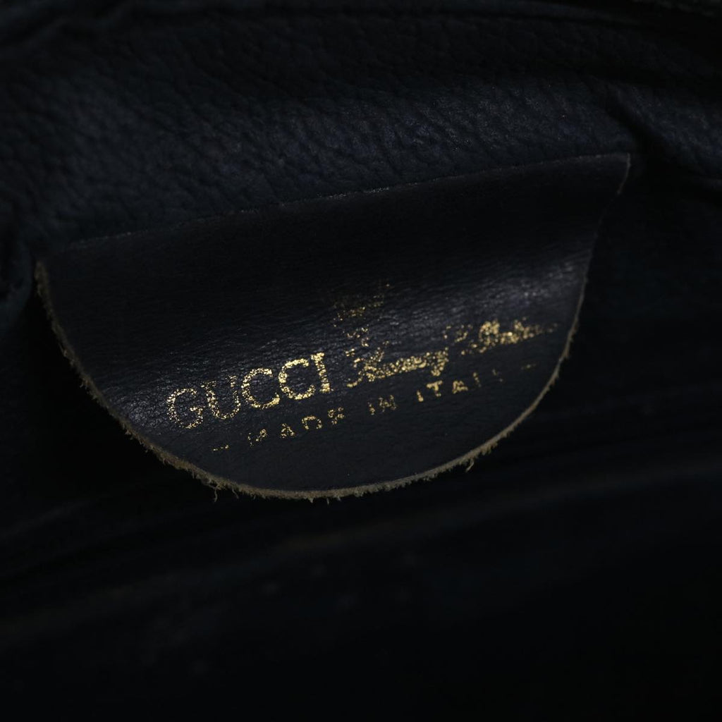 GUCCI GG Canvas Sherry Line Shoulder Bag PVC Leather Gray Red Navy 40345
