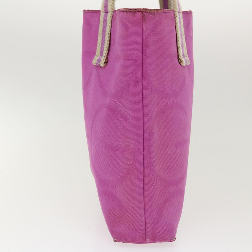 GUCCI Hand Bag Canvas Pink 1406691 40365