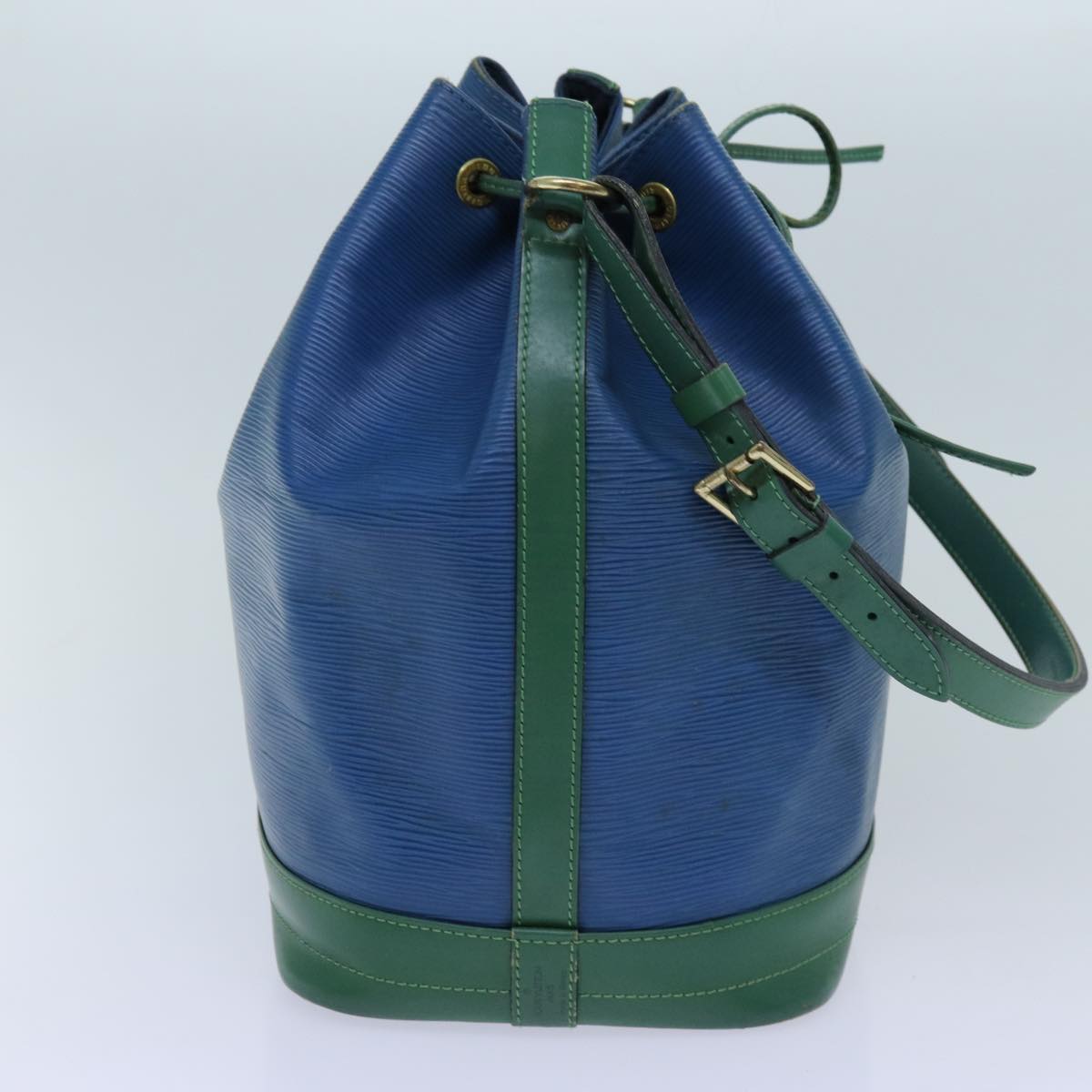 Louis Vuitton Epi Noe Shoulder Bag Bicolor Green Blue