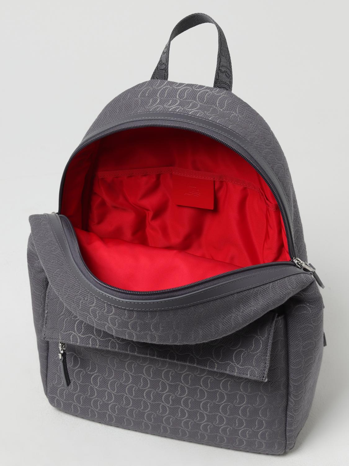 Christian Louboutin Backpack Men Grey Men