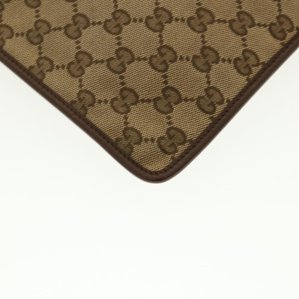 GUCCI GG Canvas Shoulder Bag Beige Brown 200047 40527