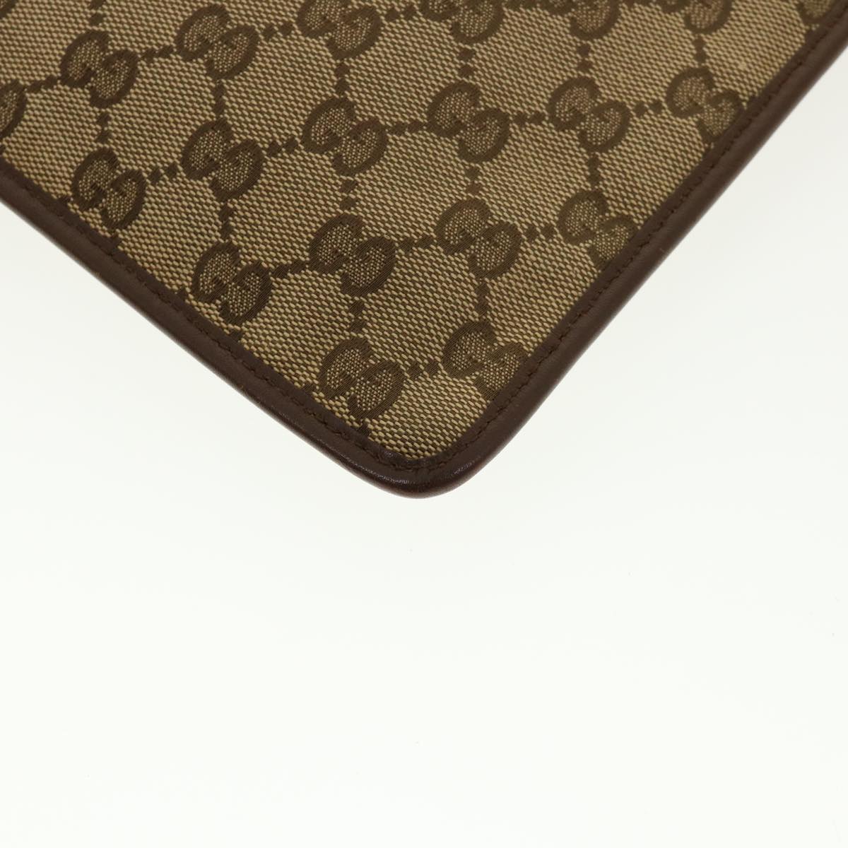 GUCCI GG Canvas Shoulder Bag Beige Brown 200047 40527