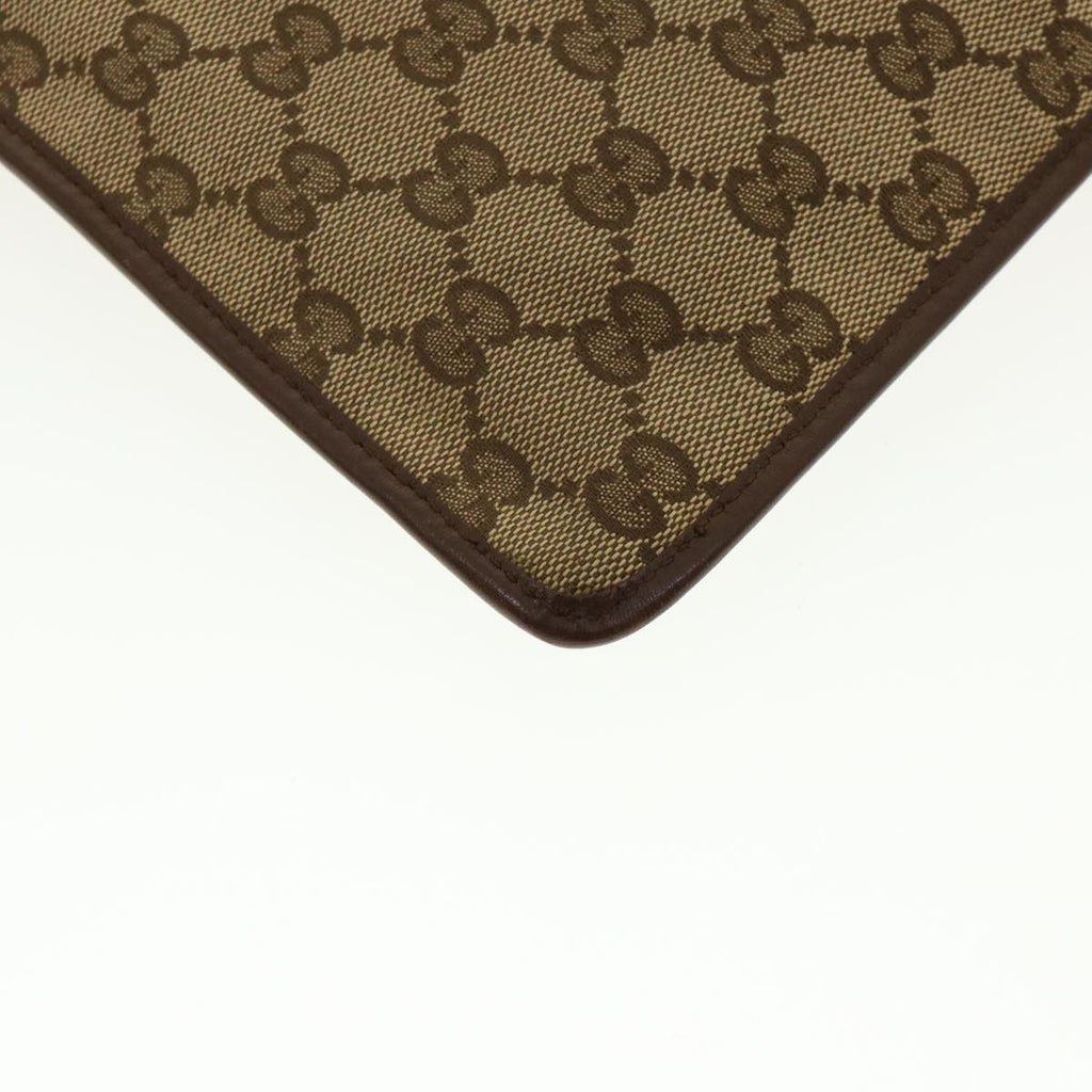 GUCCI GG Canvas Shoulder Bag Beige Brown 200047 40527