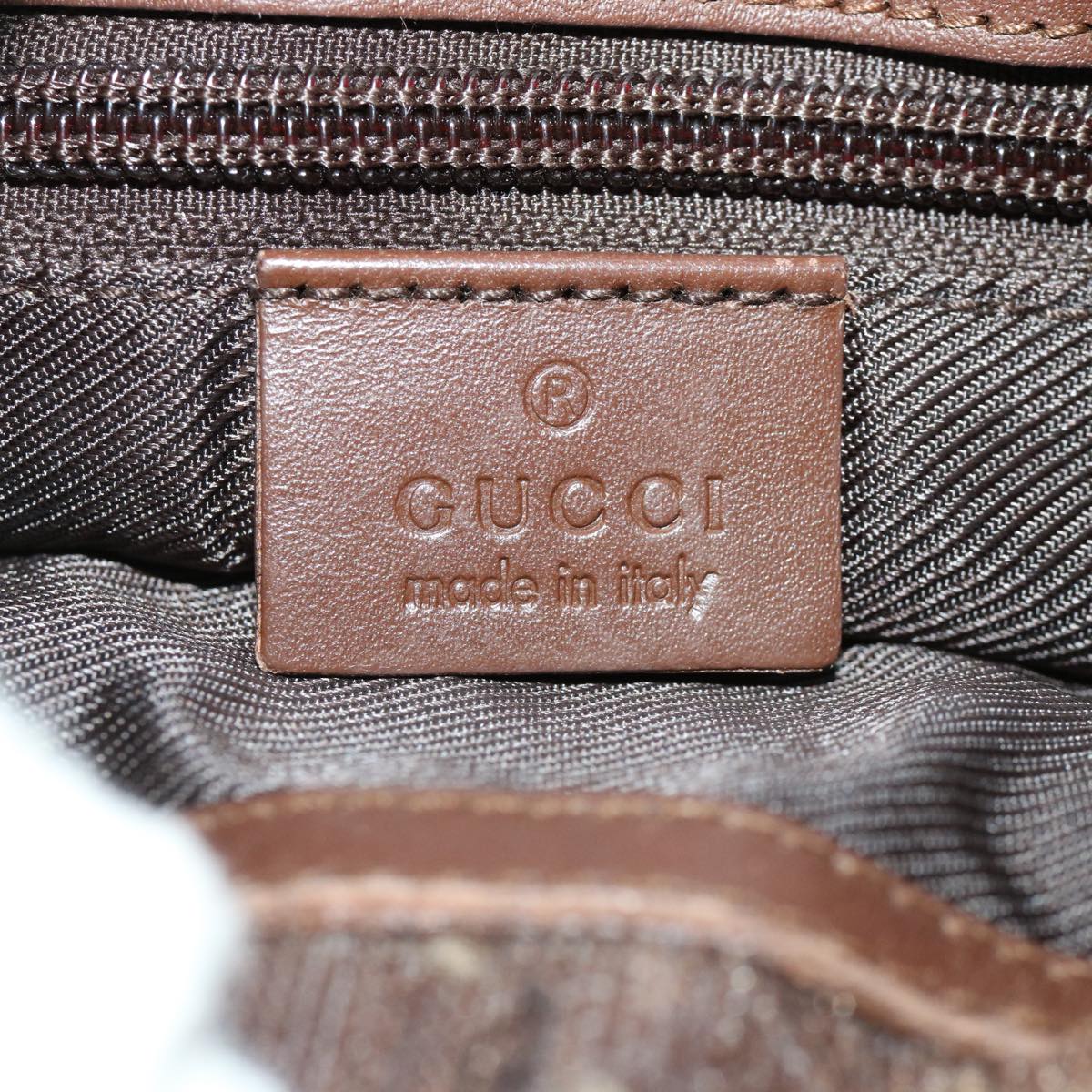 GUCCI GG Canvas Shoulder Bag Beige Brown 200047 40527