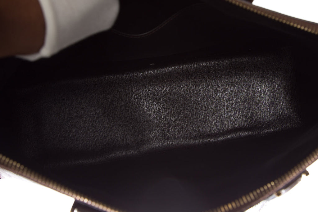 HermÃƒÆ’Ã‚Â¨s Brown Ostrich Escapade Handbag
