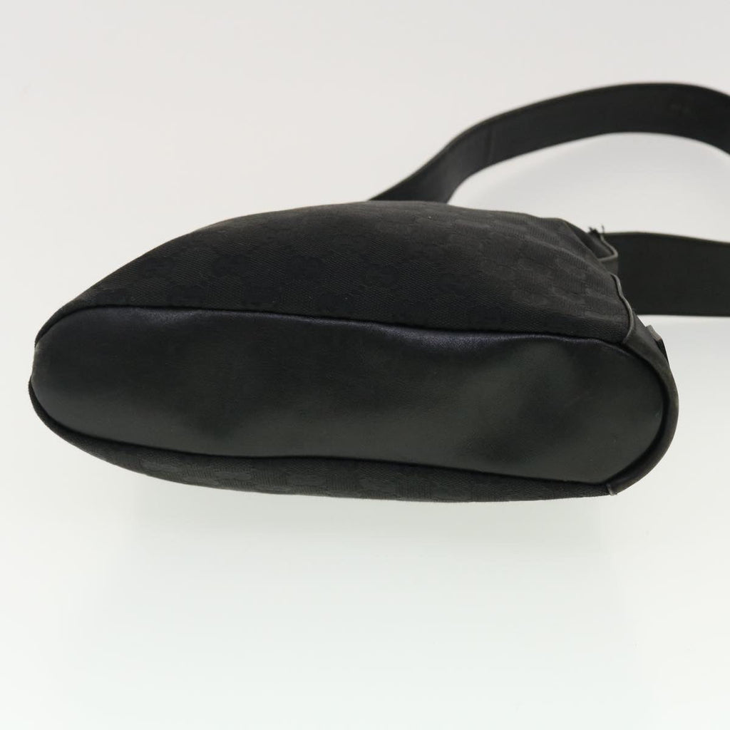 GUCCI GG Canvas Shoulder Bag Black 91761 40754