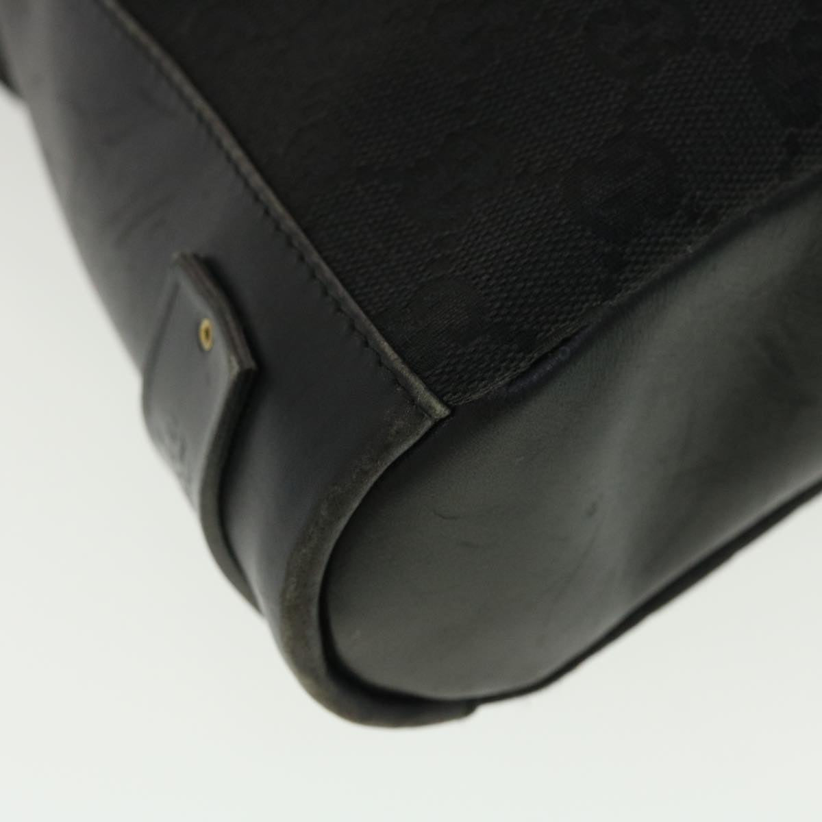 GUCCI GG Canvas Shoulder Bag Black 91761 40754