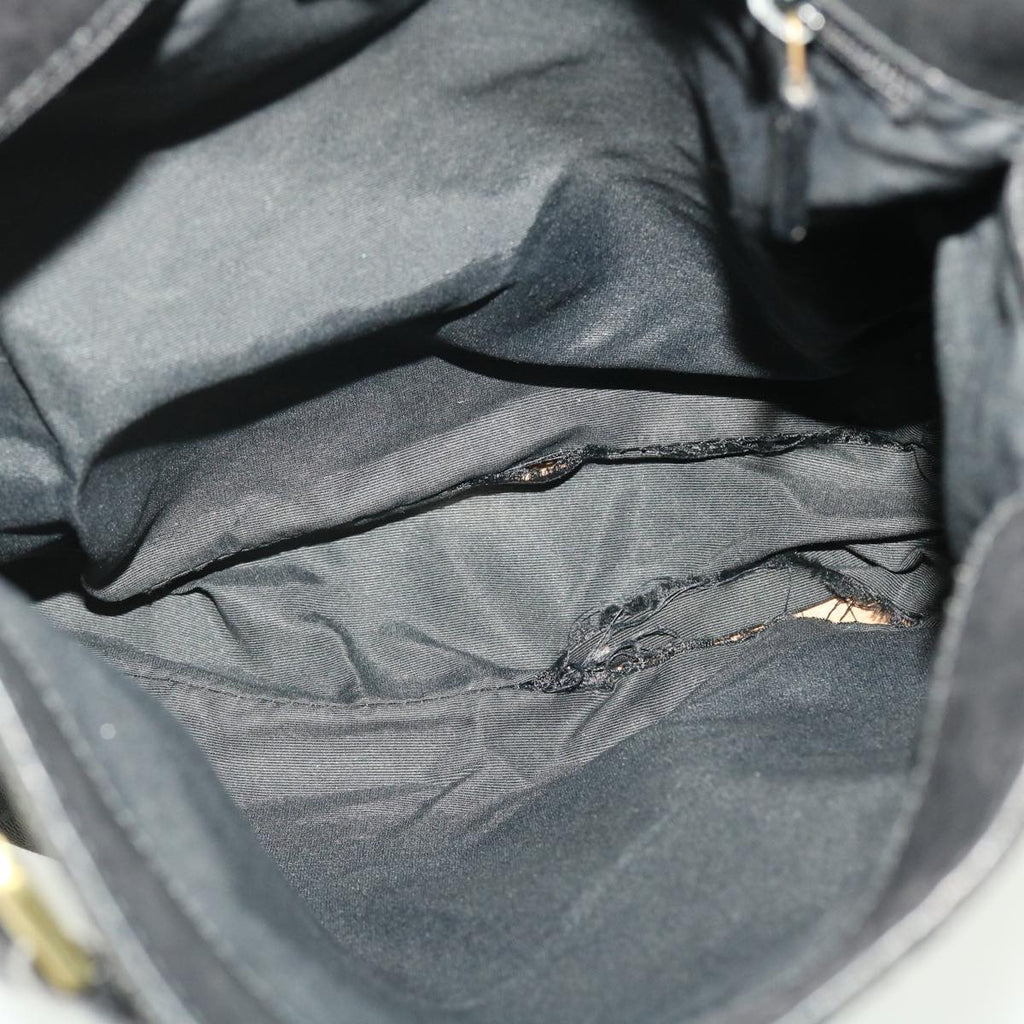 GUCCI GG Canvas Shoulder Bag Black 91761 40754