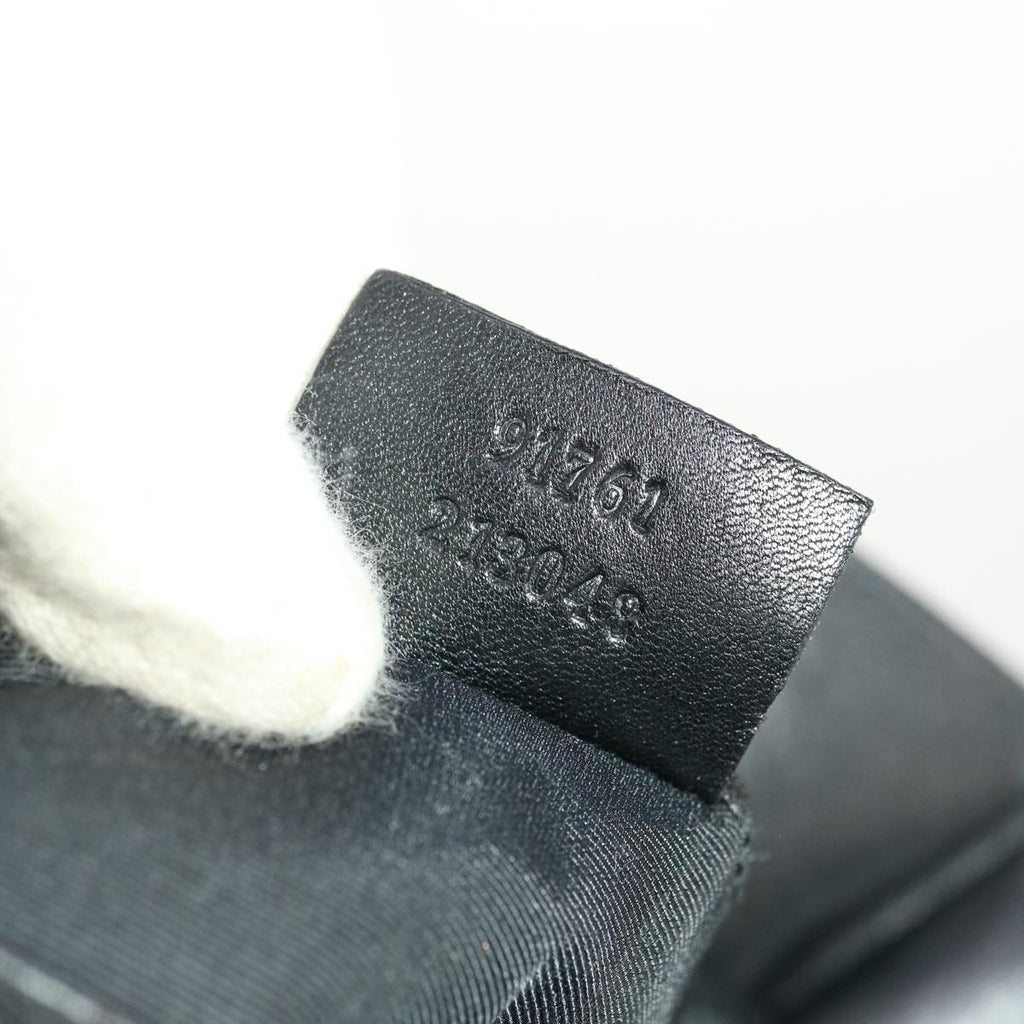 GUCCI GG Canvas Shoulder Bag Black 91761 40754