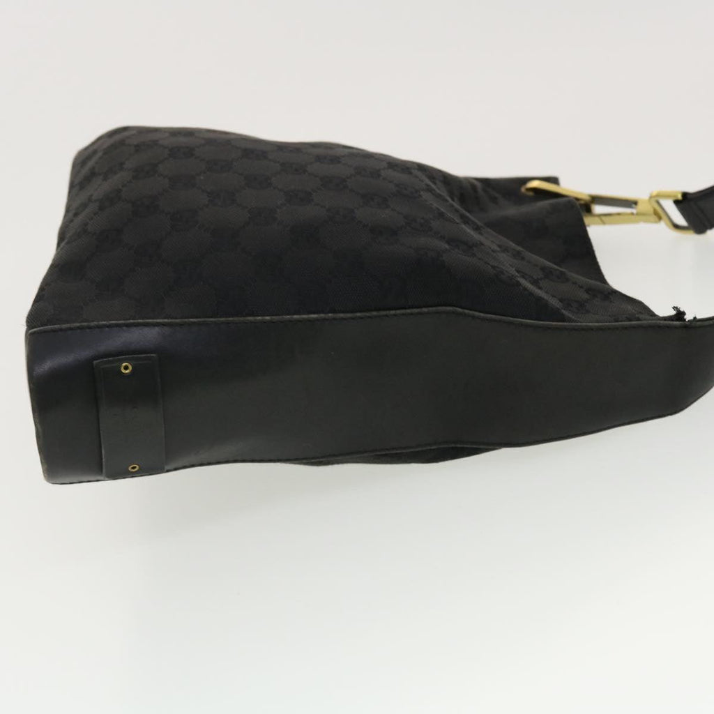 GUCCI GG Canvas Shoulder Bag Black 91761 40754