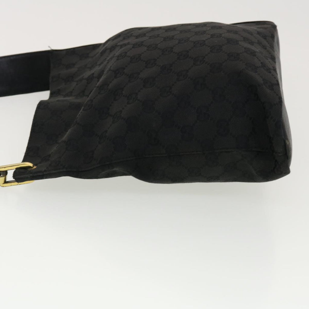 GUCCI GG Canvas Shoulder Bag Black 91761 40754