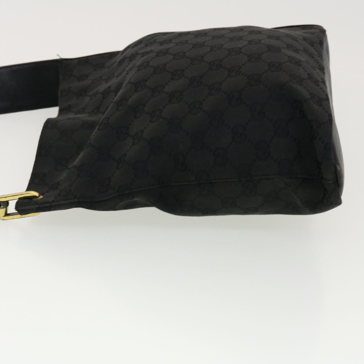 GUCCI GG Canvas Shoulder Bag Black 91761 40754