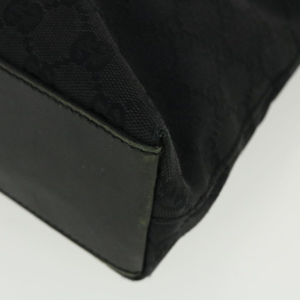GUCCI GG Canvas Jackie Shoulder Bag Black 110291 40755