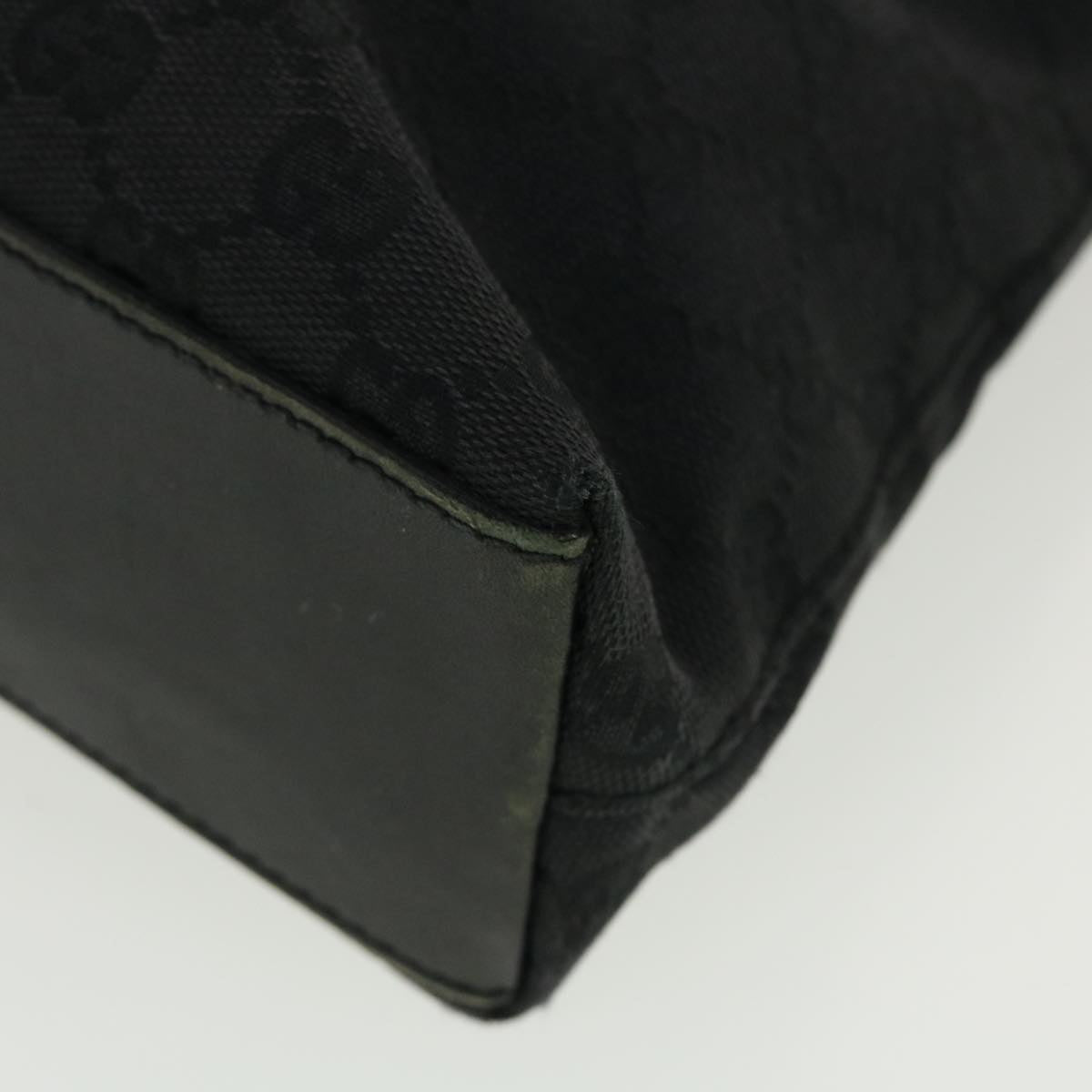 GUCCI GG Canvas Jackie Shoulder Bag Black 110291 40755
