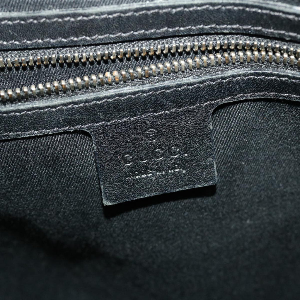 GUCCI GG Canvas Jackie Shoulder Bag Black 110291 40755