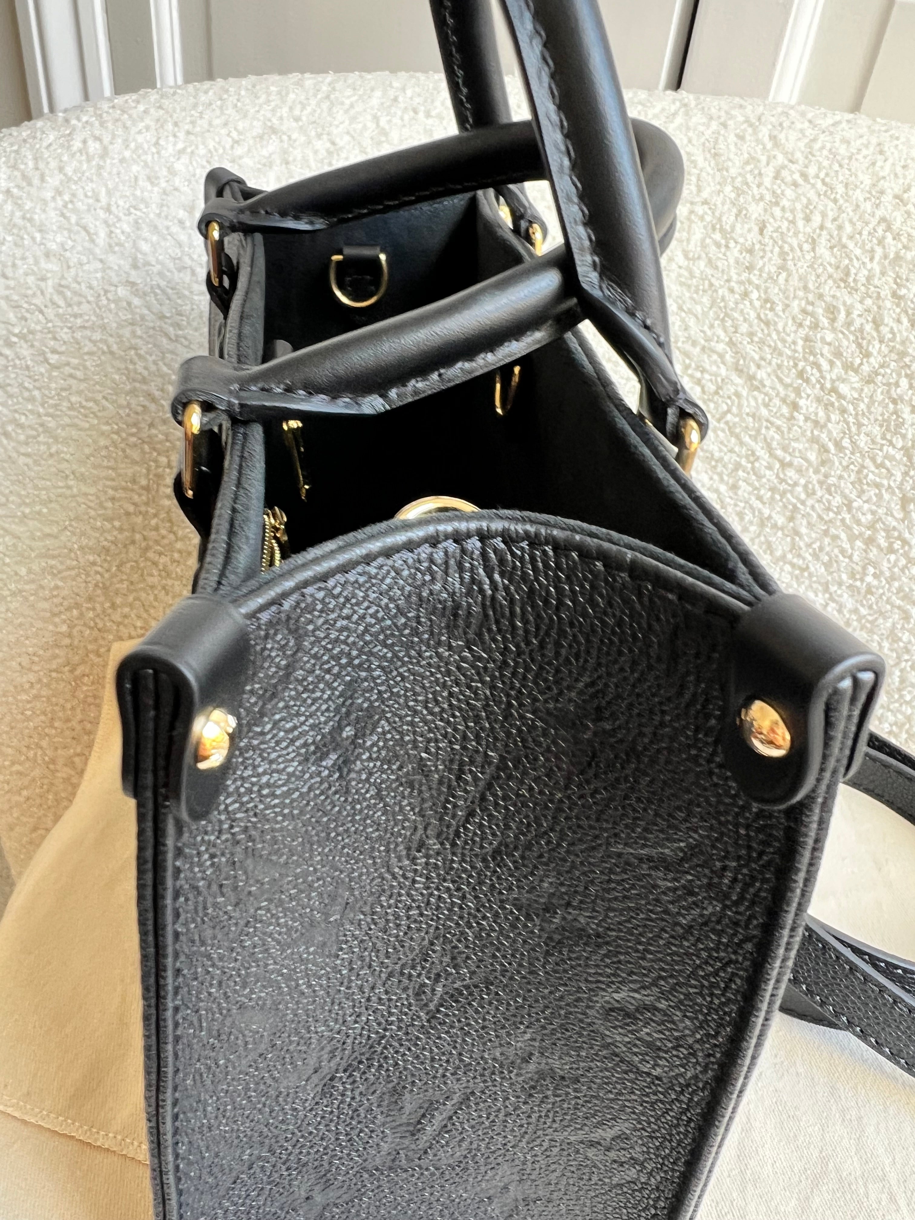 Louis Vuitton On the Go Black PM Empreinte (RRP £2,420)
