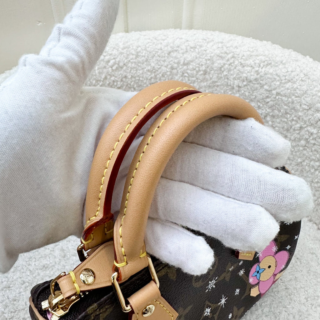 LV Christmas 2023 Vivienne Nano Speedy in Monogram Canvas and GHW