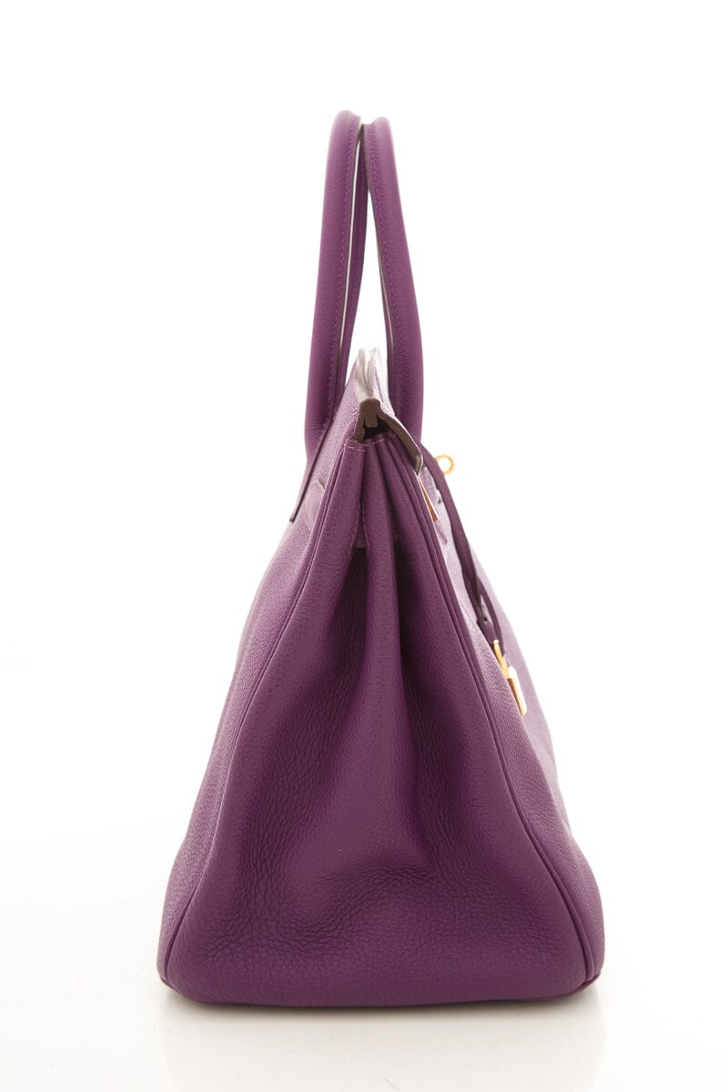 HermÃƒÆ’Ã‚Â¨s 2012 Anemone 35cm Togo Birkin Handbag W/ Gold HW