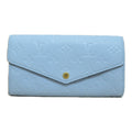 Louis Vuitton Louis Vuitton Portefolio Sarah Round Long Wallet Wallet Leather Monogram Emplant  Blue M82048