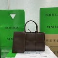 GLAMI Small Arco Tote Bag Dark Brown, For Women, Bags 14.2in/36cm