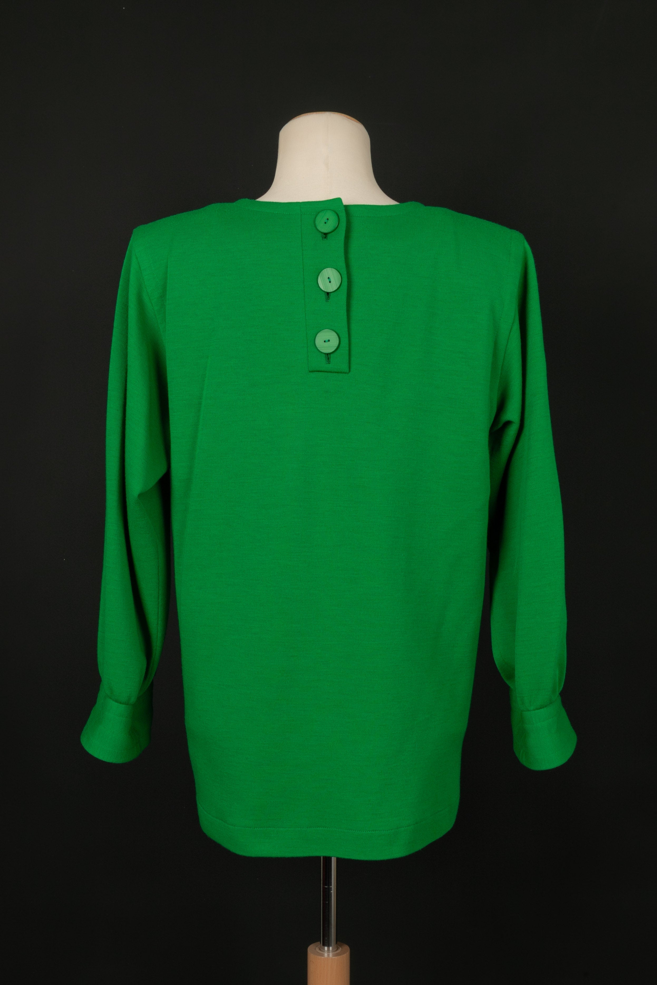 Haut vert Yves Saint Laurent Hiver 1987
