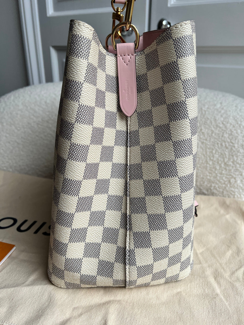 Louis Vuitton Neo Noe Damier Azur Rose Poudre (RRP £1,610)