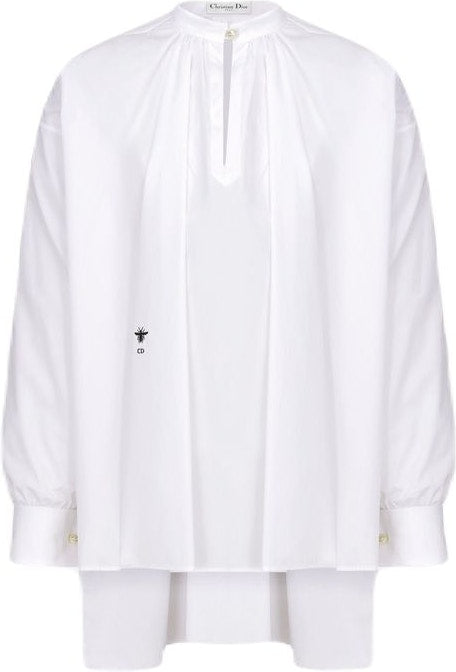 BLOUSE White Cotton Poplin