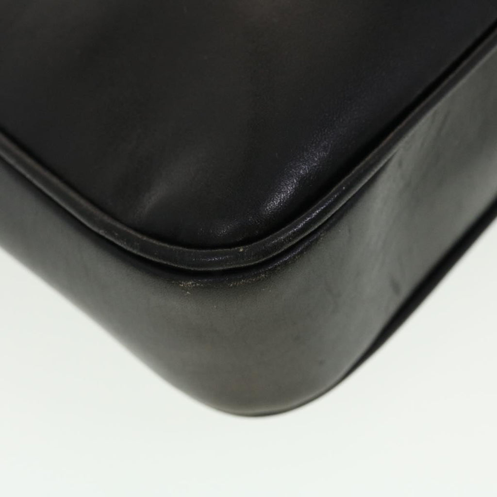 GUCCI Web Sherry Line Shoulder Bag Leather Black Red Green 41258