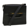GUCCI Shoulder Bag Leather Black 41263
