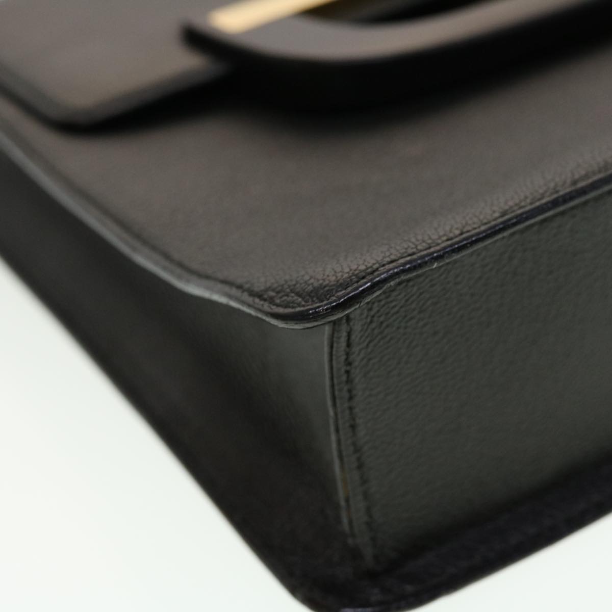GUCCI Shoulder Bag Leather Black 41263