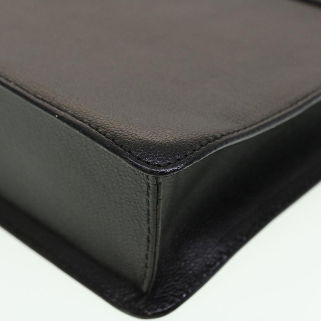 GUCCI Shoulder Bag Leather Black 41263