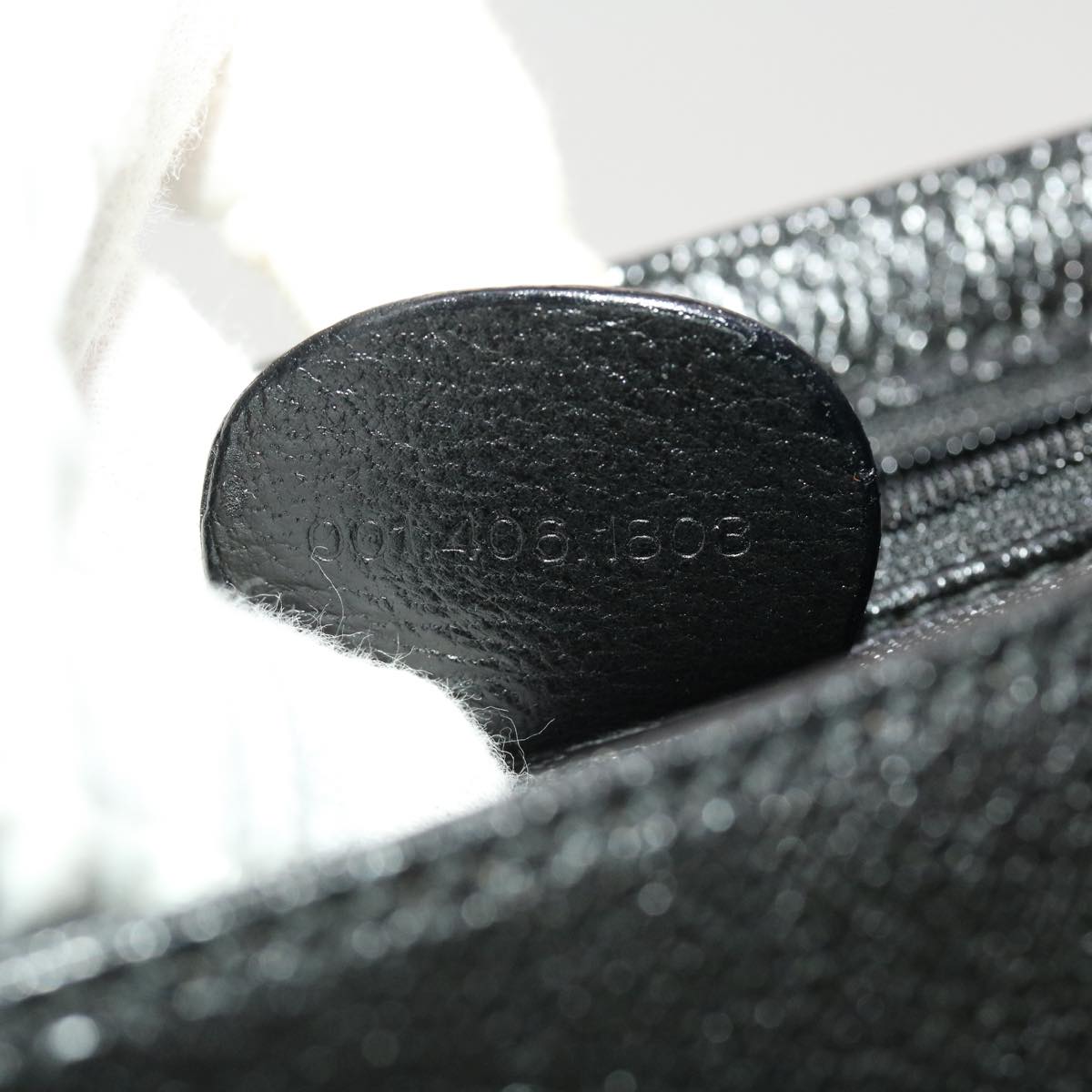 GUCCI Shoulder Bag Leather Black 41263