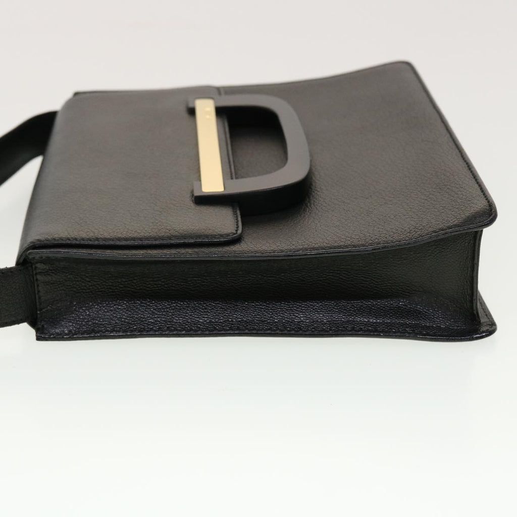GUCCI Shoulder Bag Leather Black 41263
