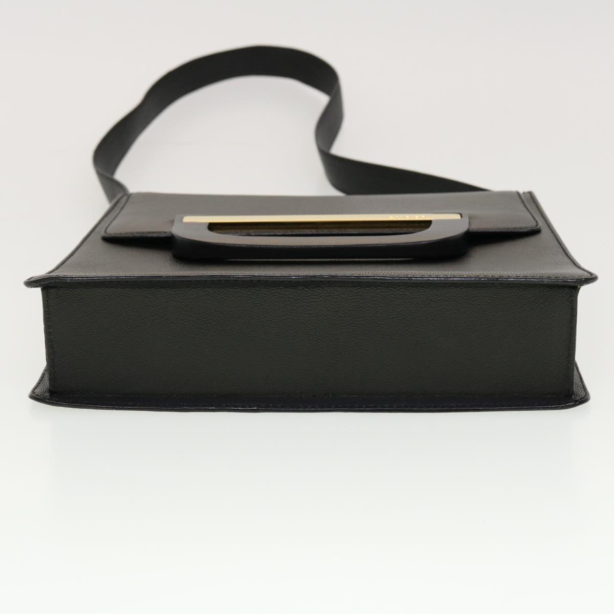 GUCCI Shoulder Bag Leather Black 41263