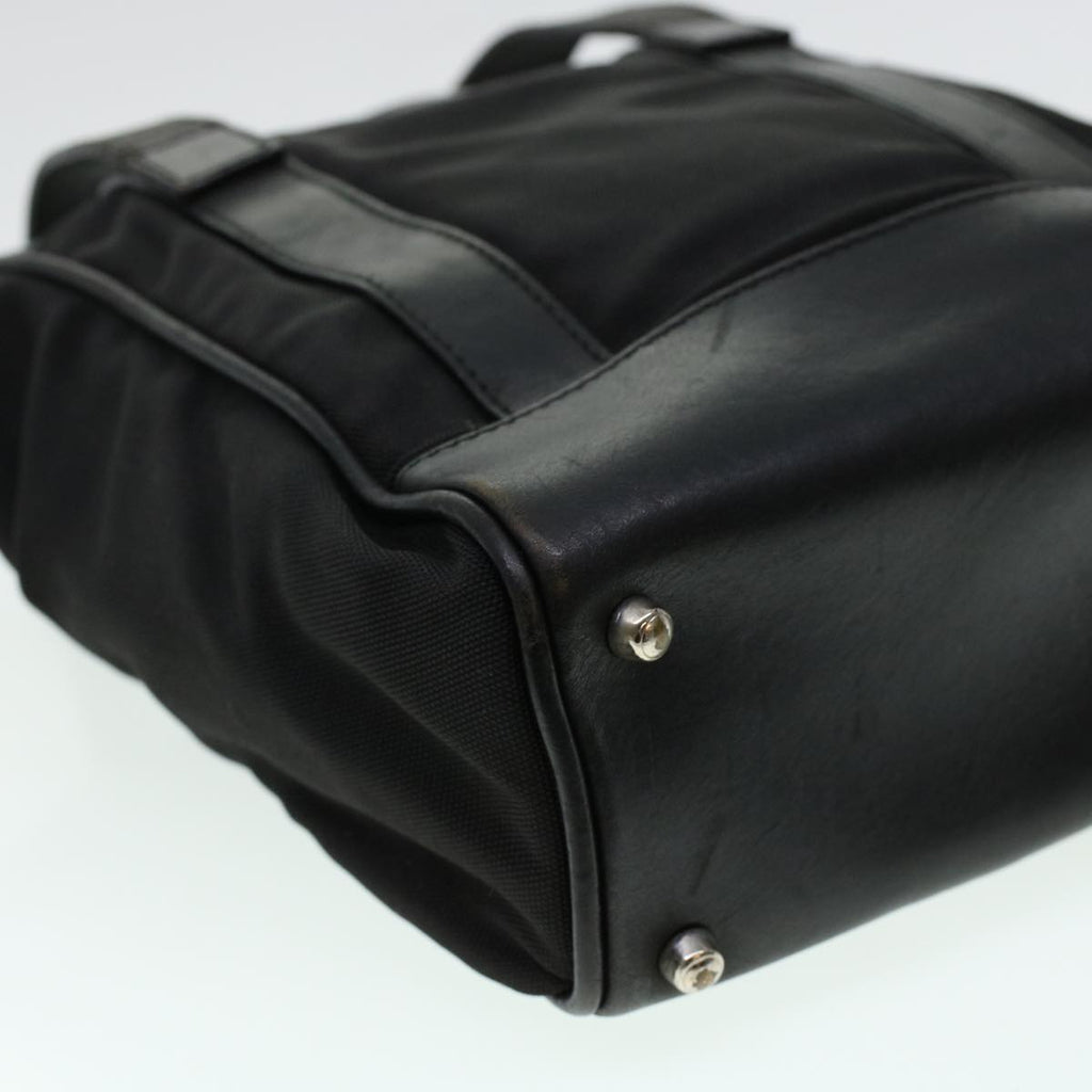 GUCCI Hand Bag Nylon Leather Black 000.2854.0500.5 41267