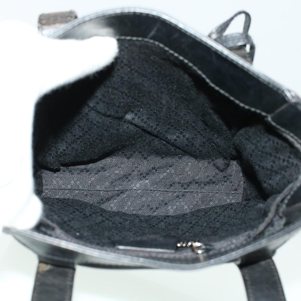 GUCCI Hand Bag Nylon Leather Black 000.2854.0500.5 41267