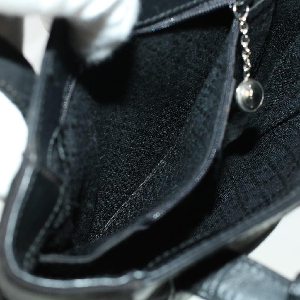 GUCCI Hand Bag Nylon Leather Black 000.2854.0500.5 41267