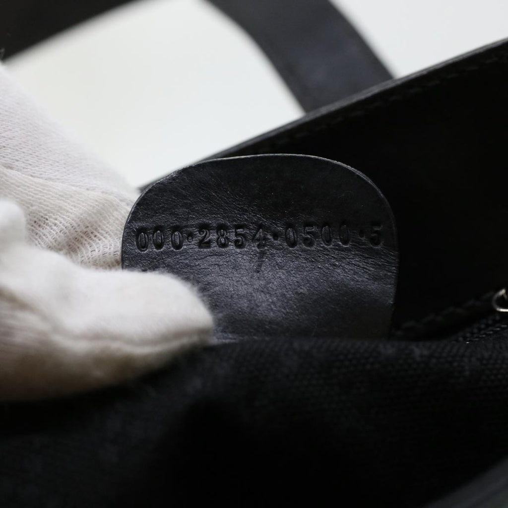 GUCCI Hand Bag Nylon Leather Black 000.2854.0500.5 41267