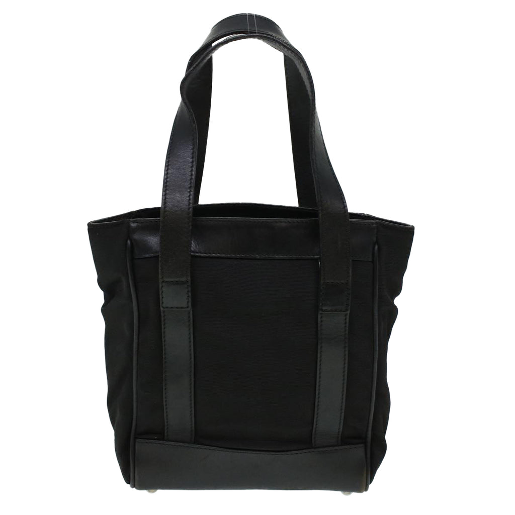 GUCCI Hand Bag Nylon Leather Black 000.2854.0500.5 41267