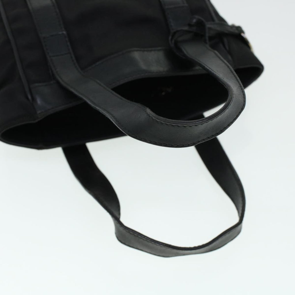 GUCCI Hand Bag Nylon Leather Black 000.2854.0500.5 41267