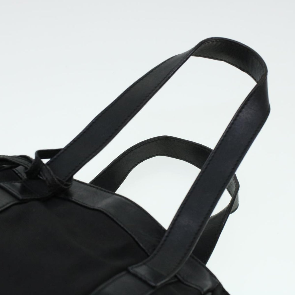 GUCCI Hand Bag Nylon Leather Black 000.2854.0500.5 41267
