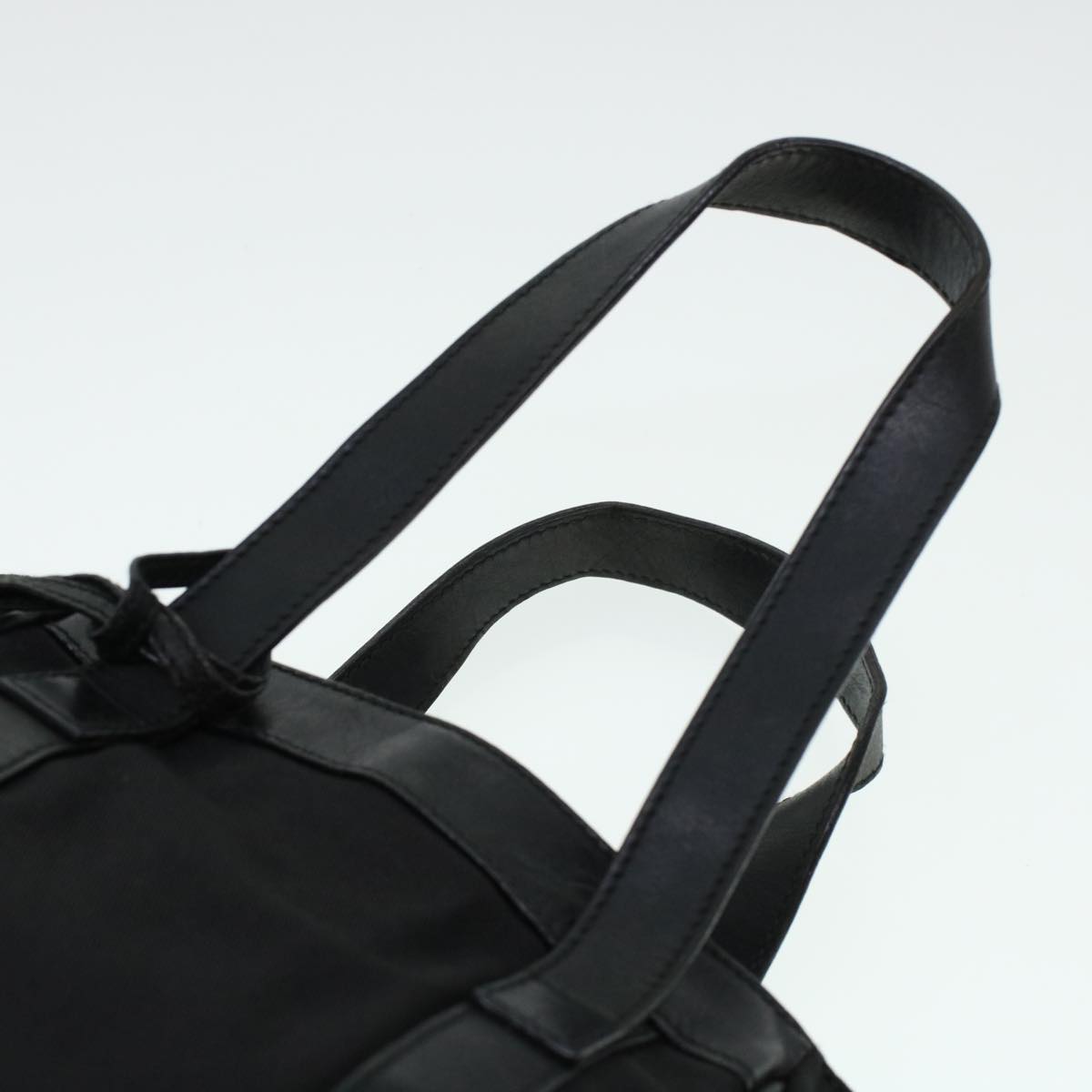 GUCCI Hand Bag Nylon Leather Black 000.2854.0500.5 41267