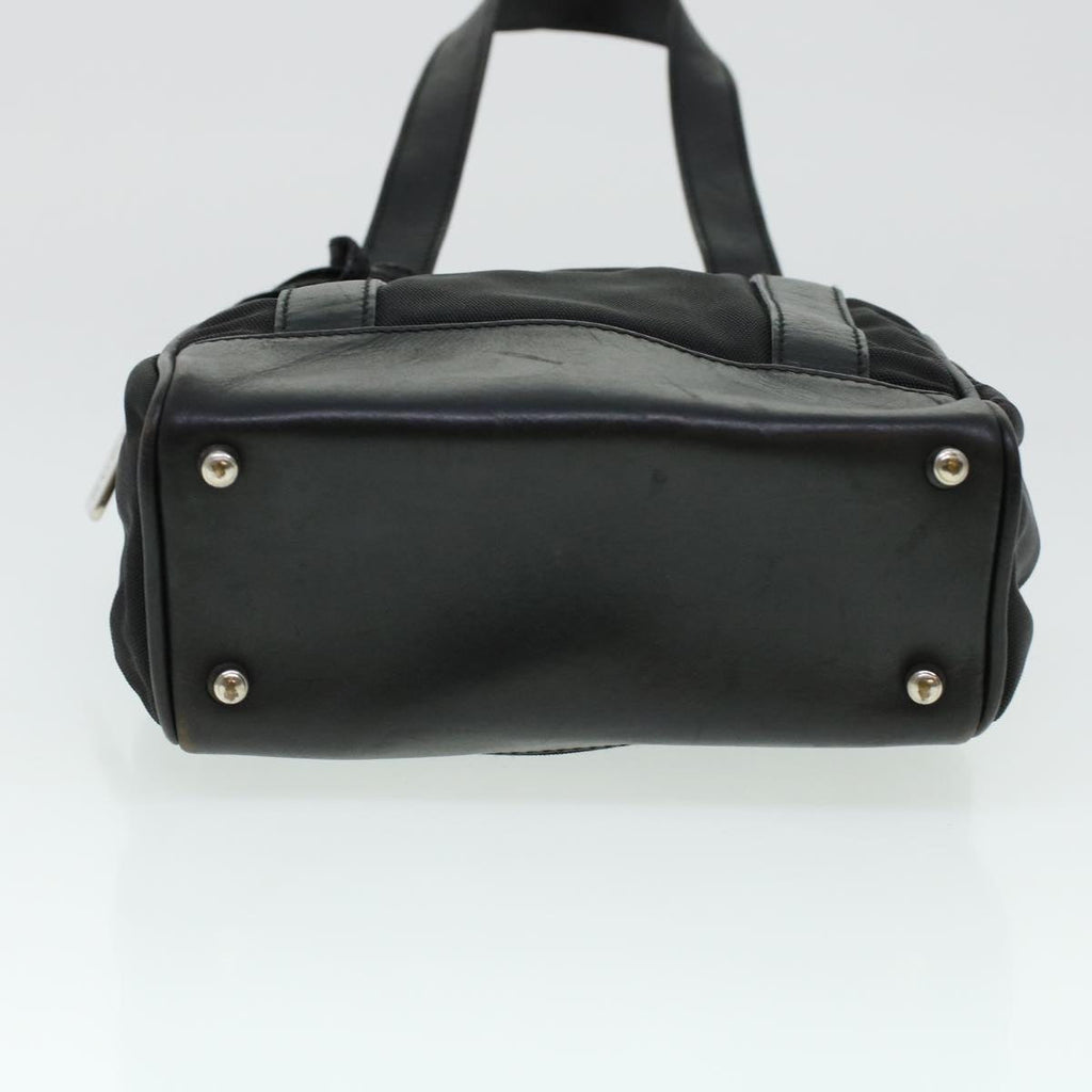 GUCCI Hand Bag Nylon Leather Black 000.2854.0500.5 41267