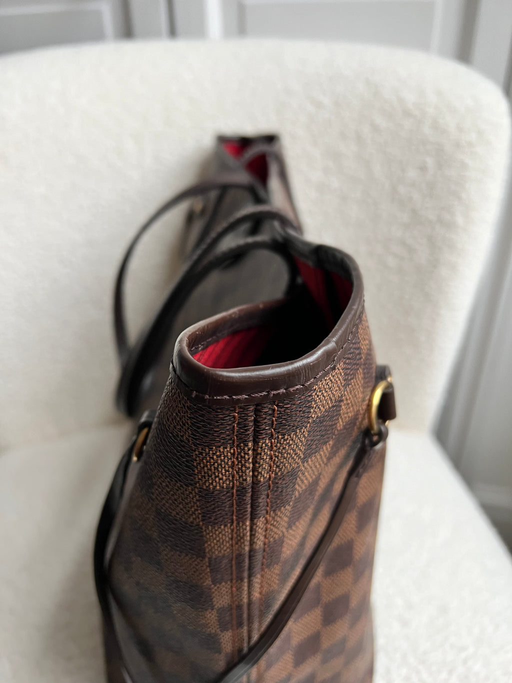 Louis Vuitton Neverfull MM Damier Ebene Cherry Interior (RRP £1,410)