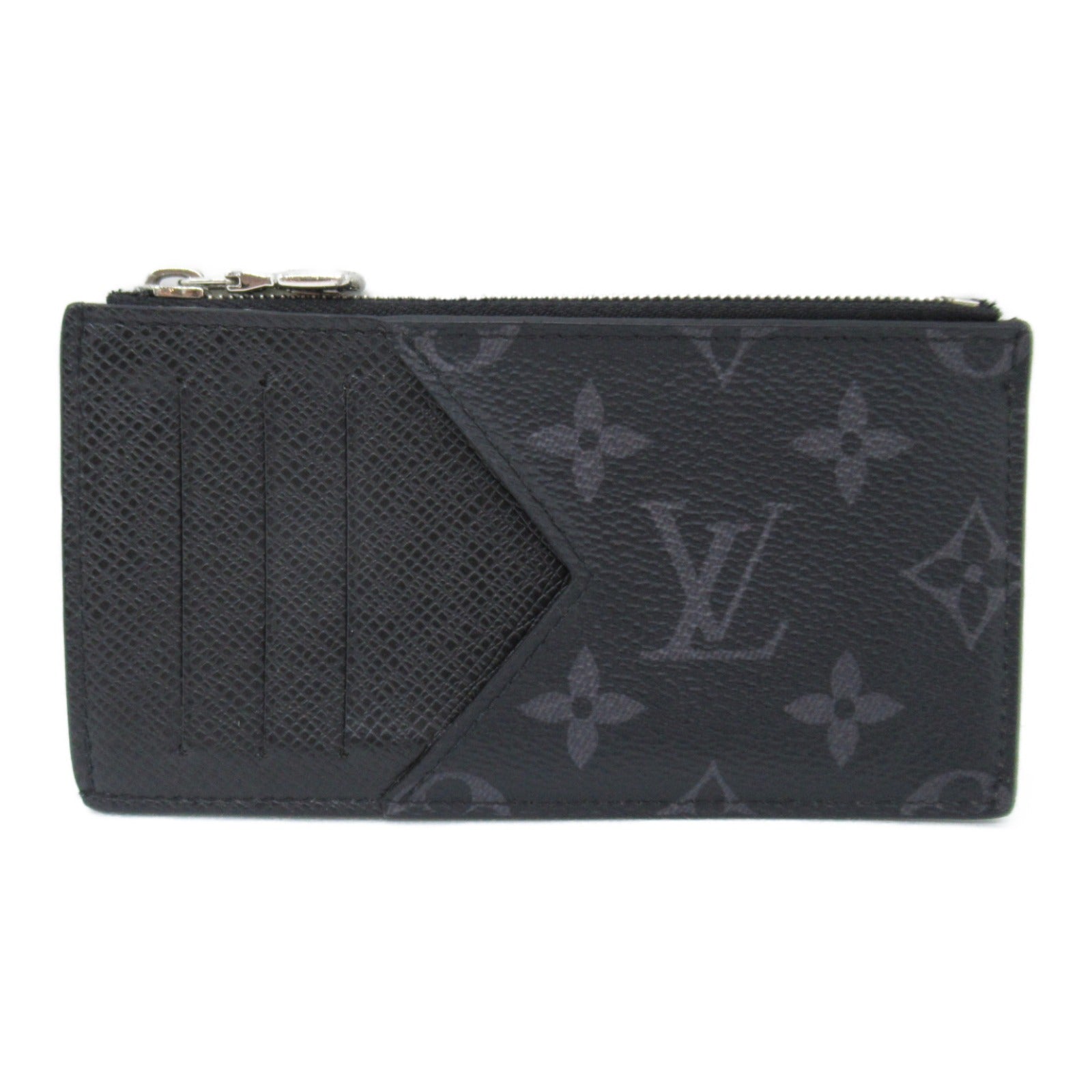 Louis Vuitton Louis Vuitton Coin Card Her Coin Case Wallet Leather PVC Coated Canvas  Men Black M30271