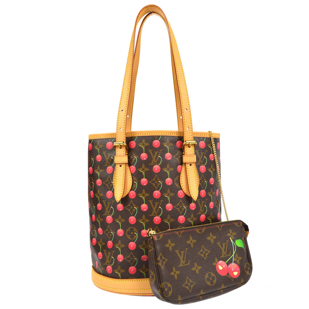 Louis Vuitton 2005 Bucket PM Monogram Cherry M95012