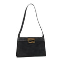 GUCCI Shoulder Bag Suede Gray 41317