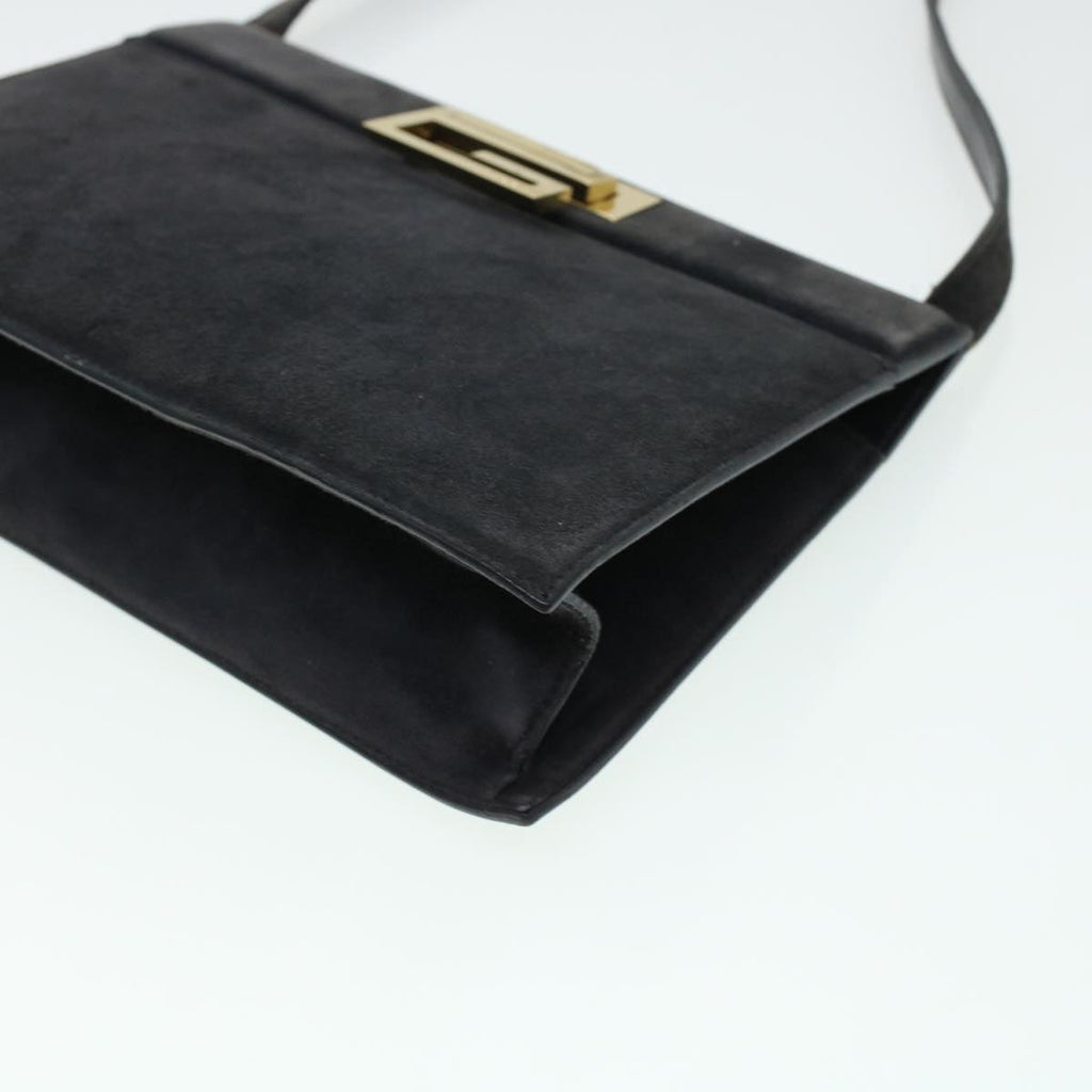 GUCCI Shoulder Bag Suede Gray 41317